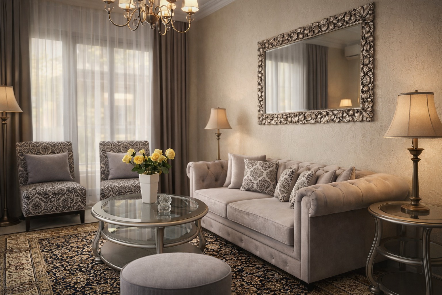 Desain Interior Ruang Tamu Mewah Jakarta